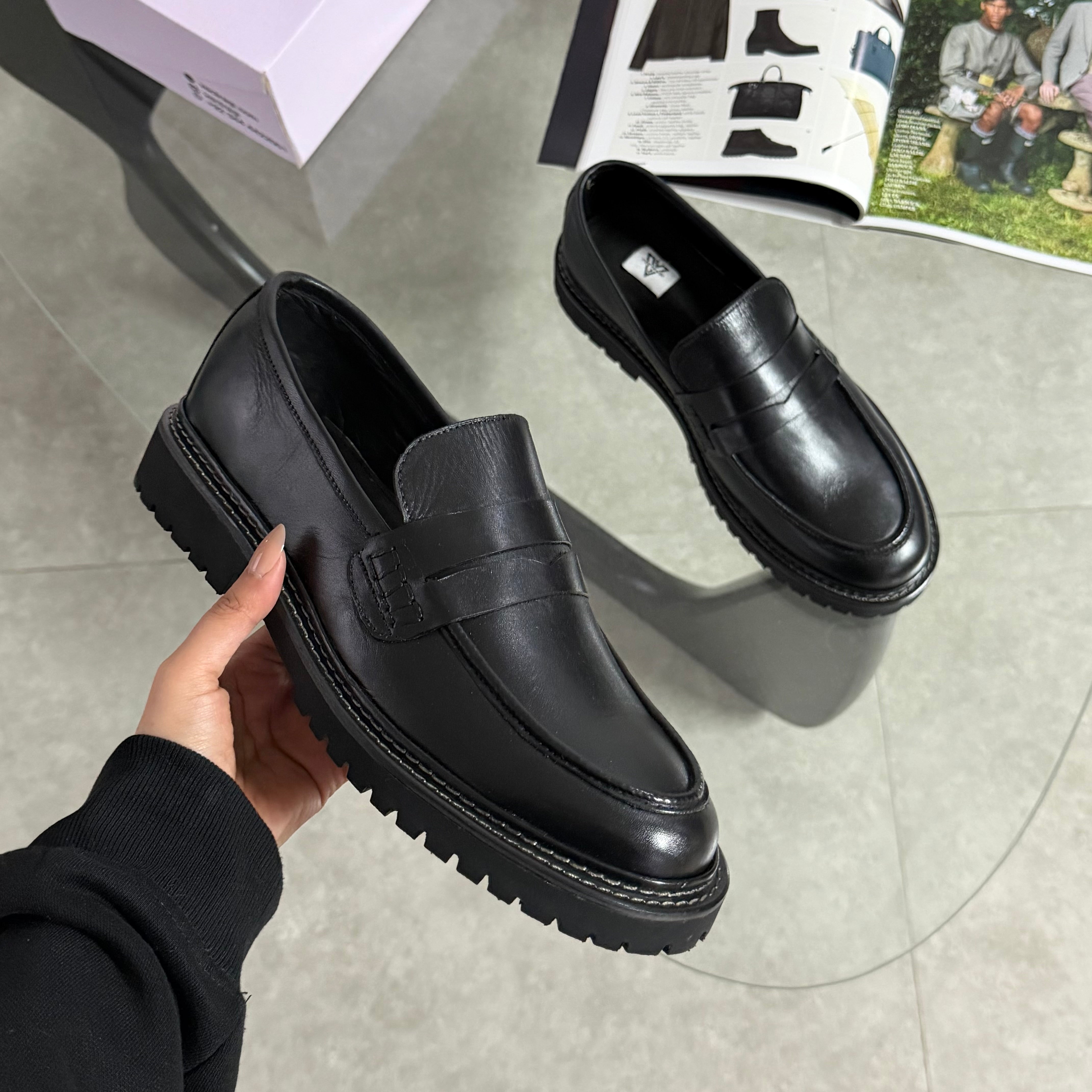 MARTIN CHUNKY LOAFERS