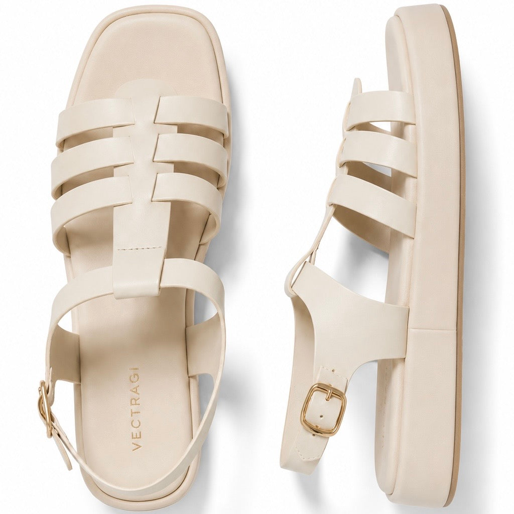 Off white fisherman sandals