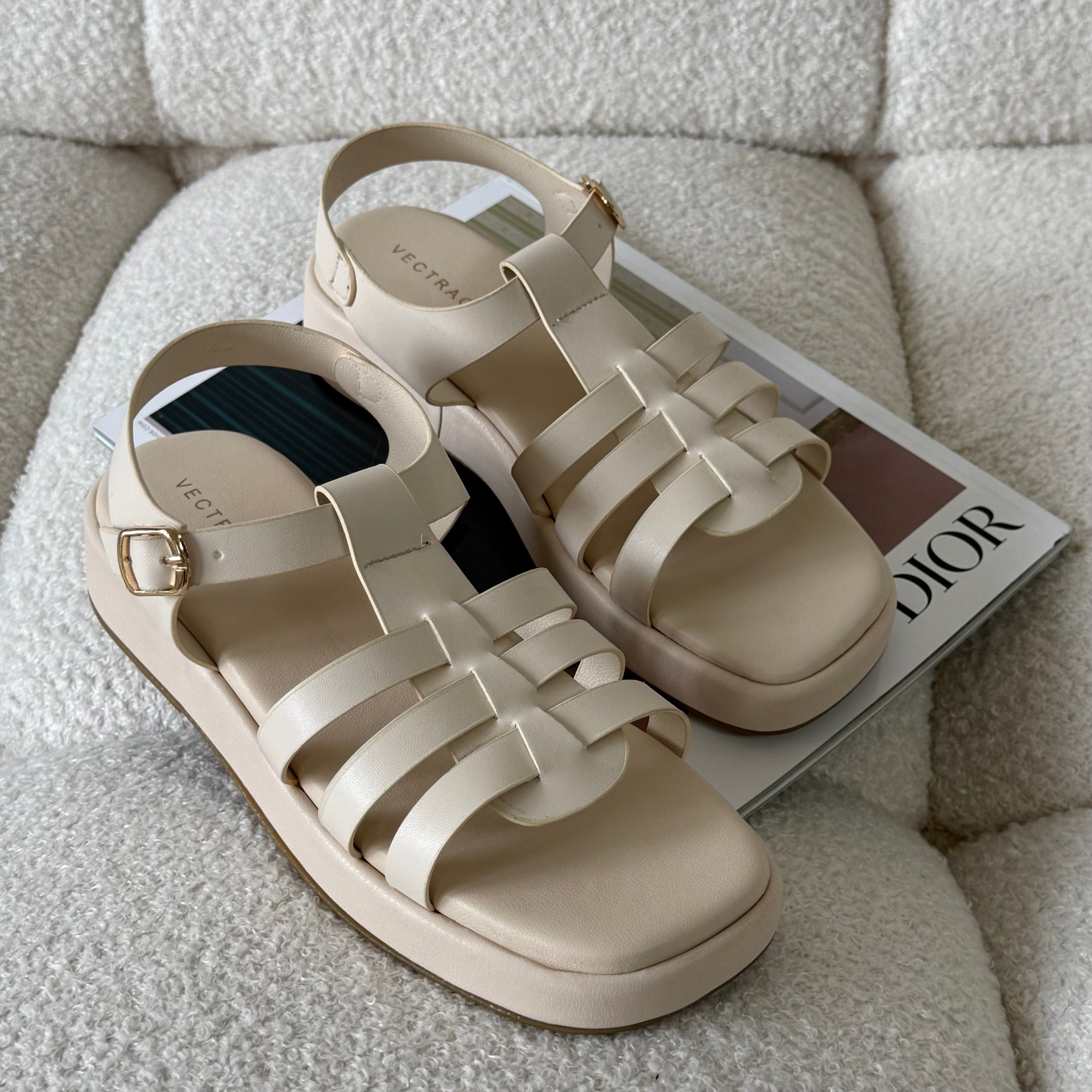 Off white fisherman sandals