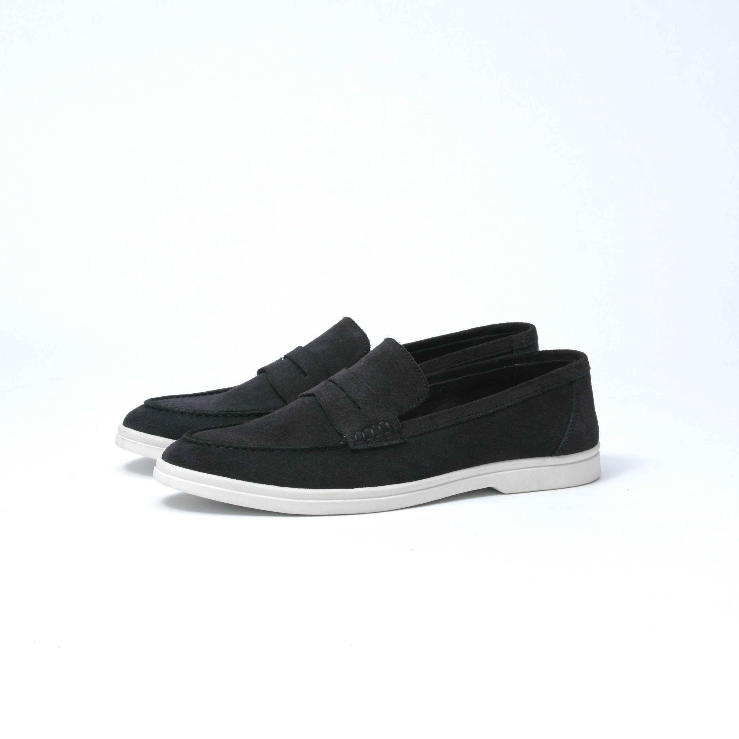MIDNIGHT BLUE BELTED LOAFERS