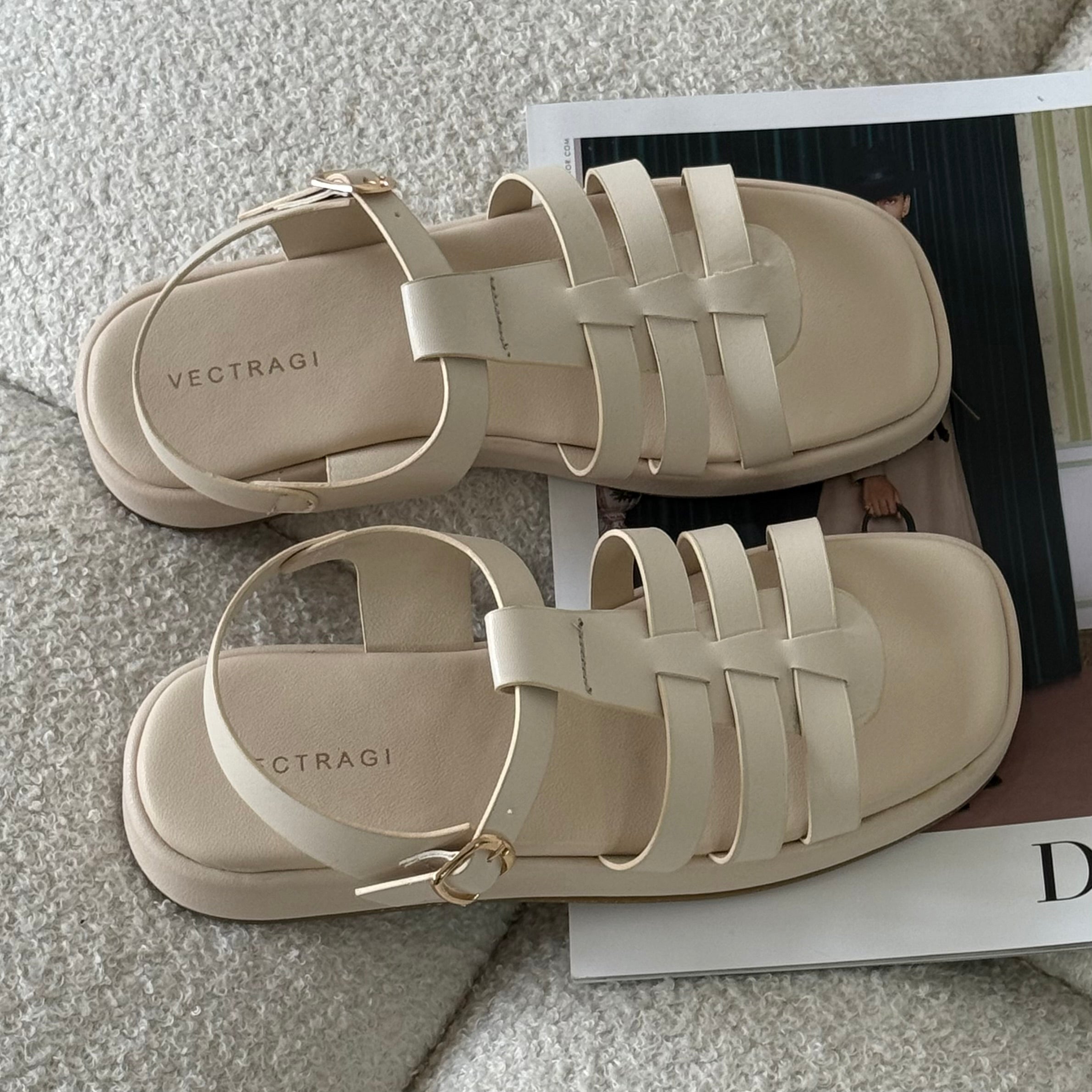 Off white fisherman sandals