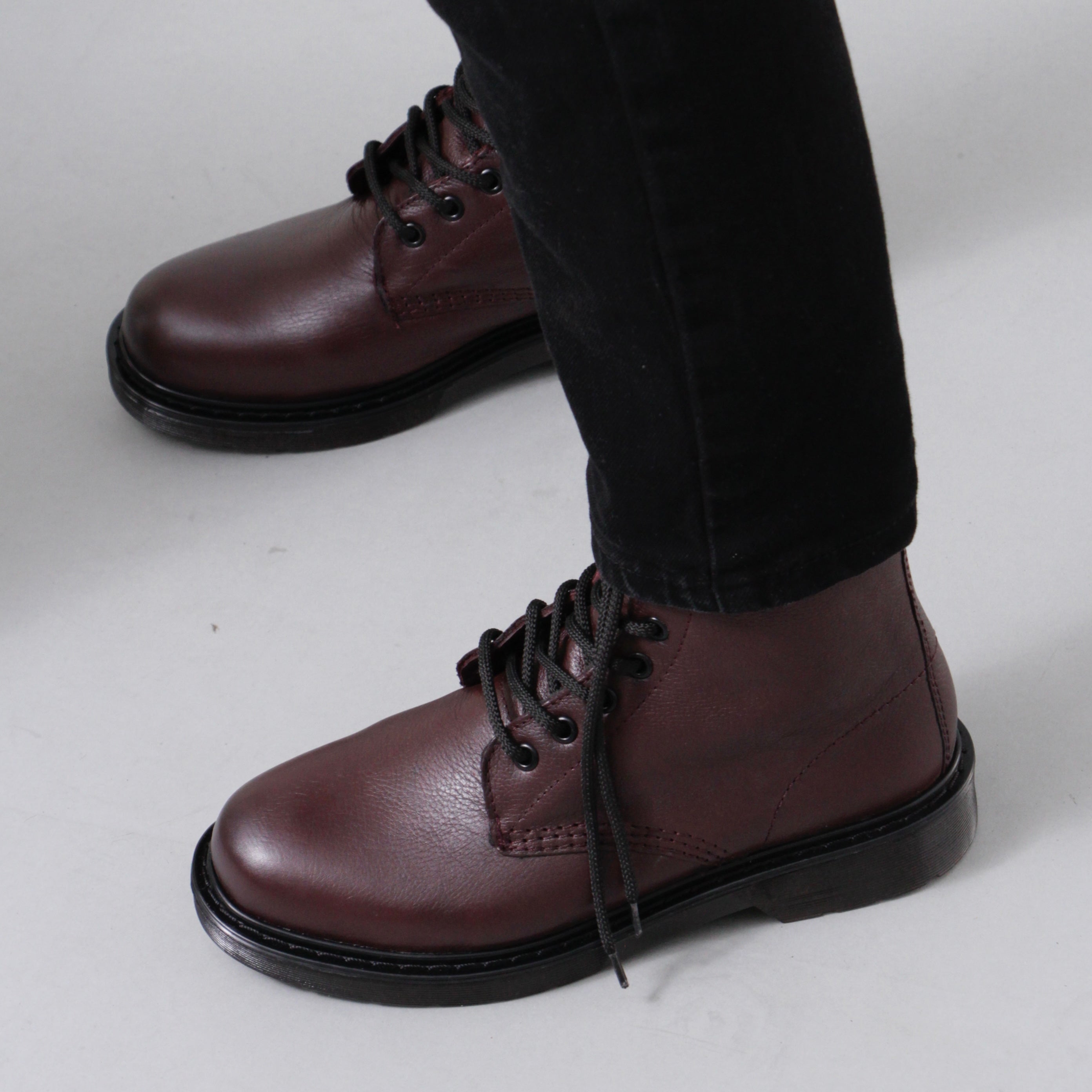 Deep maroon classy lace ups