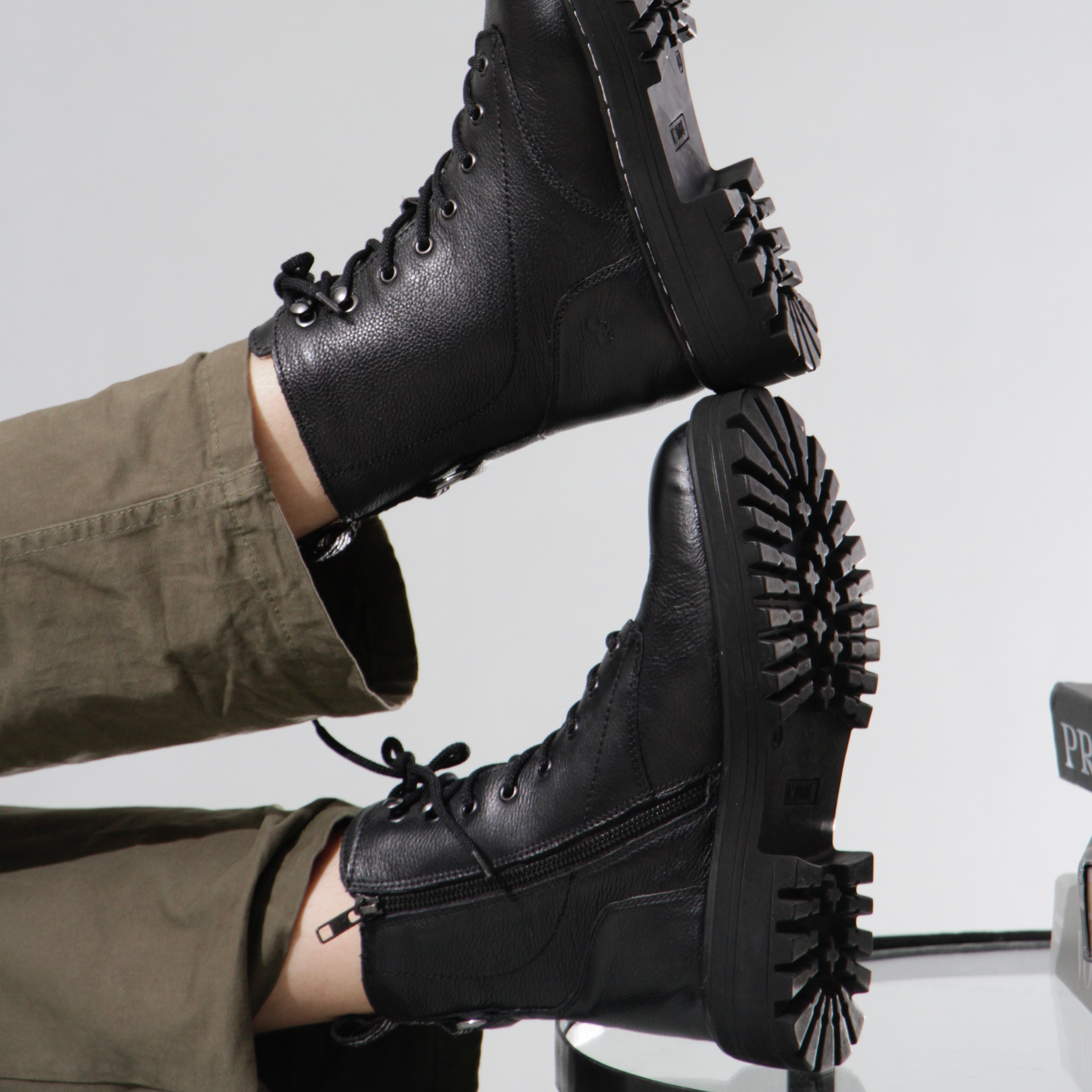 Iconic lace up boots