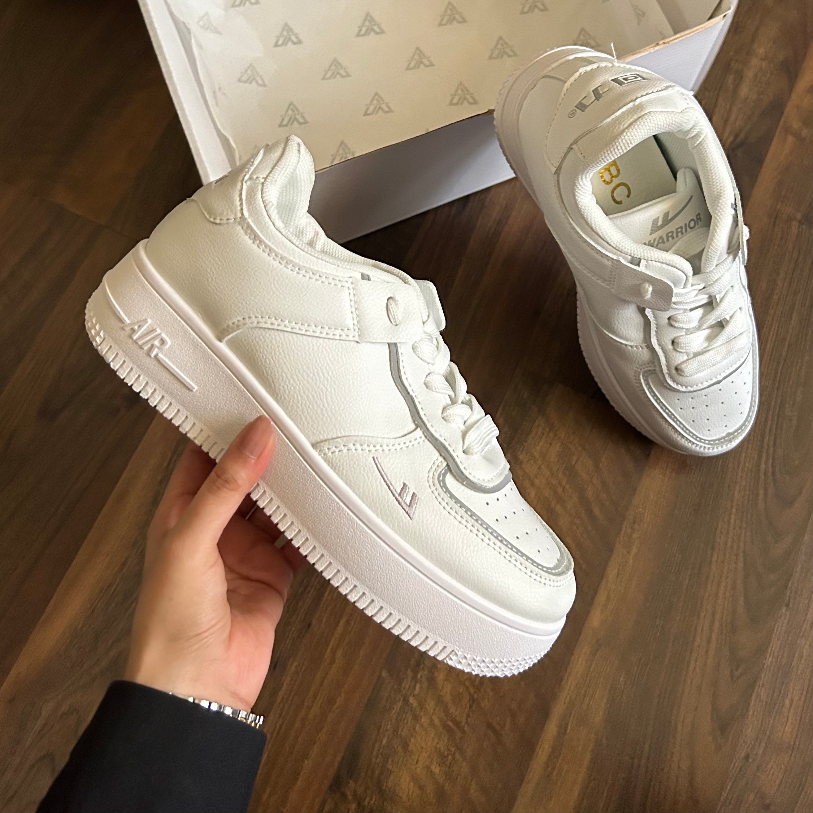 Ice white chunky sneakers