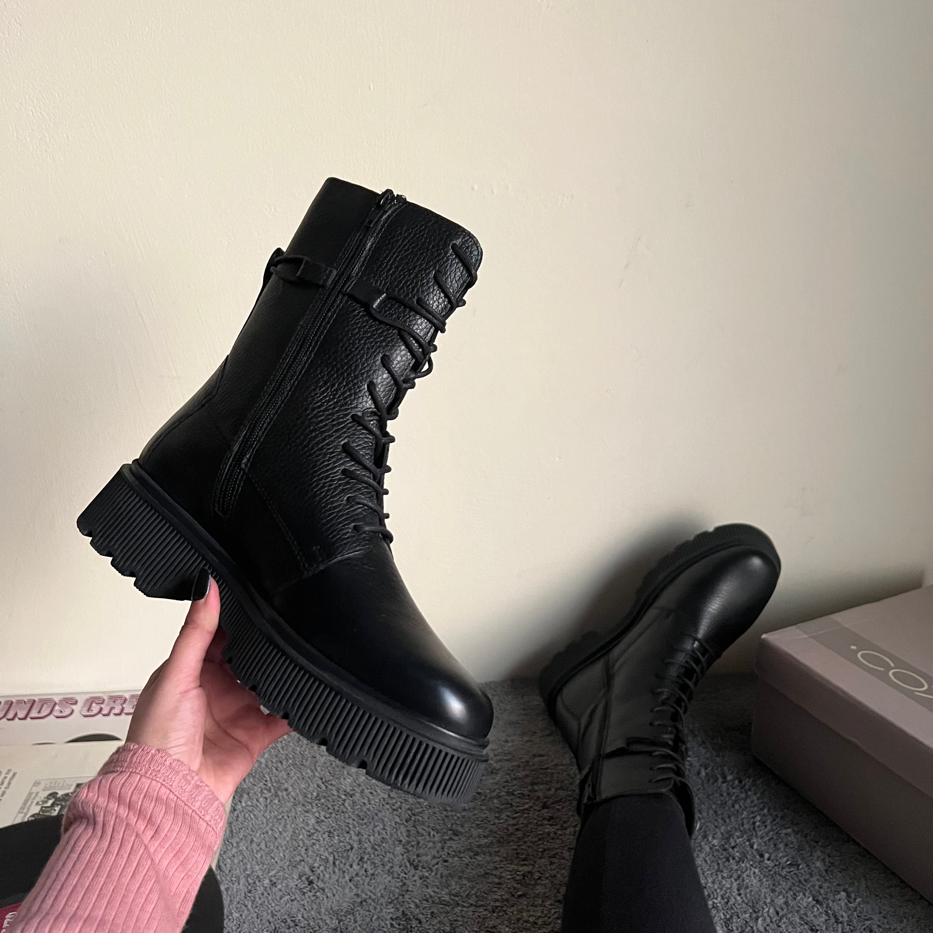 Trendsetter black combat boots