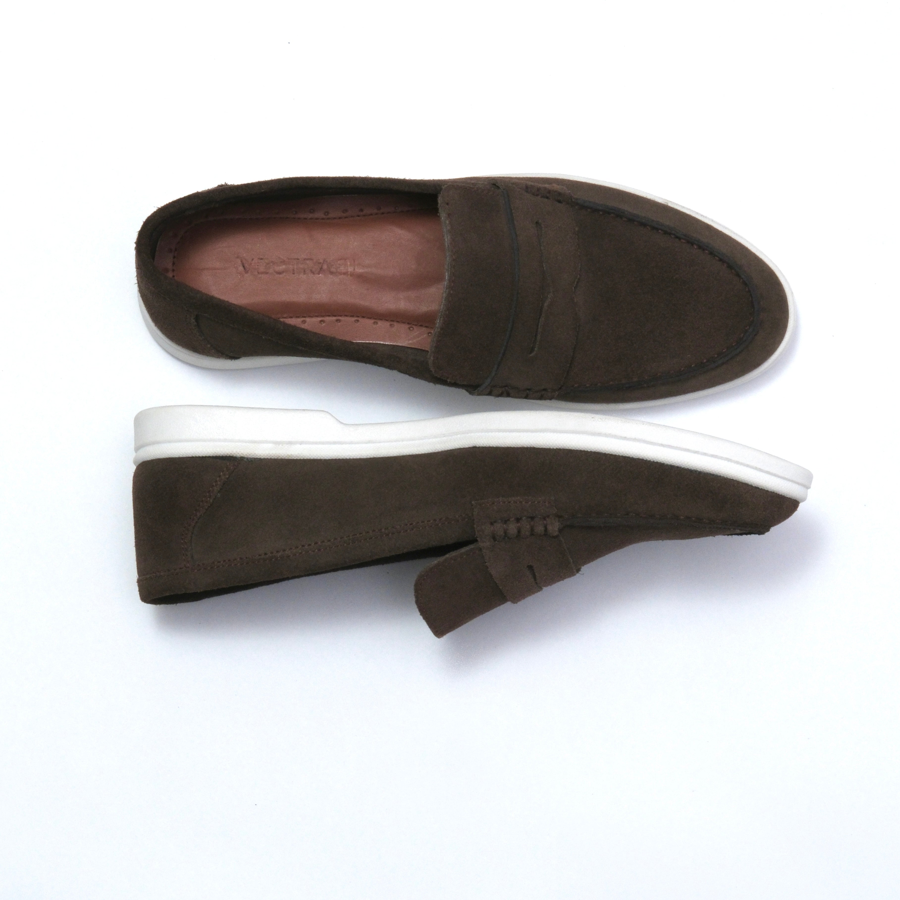 MOCHA BROWN BELTED LOAFERS