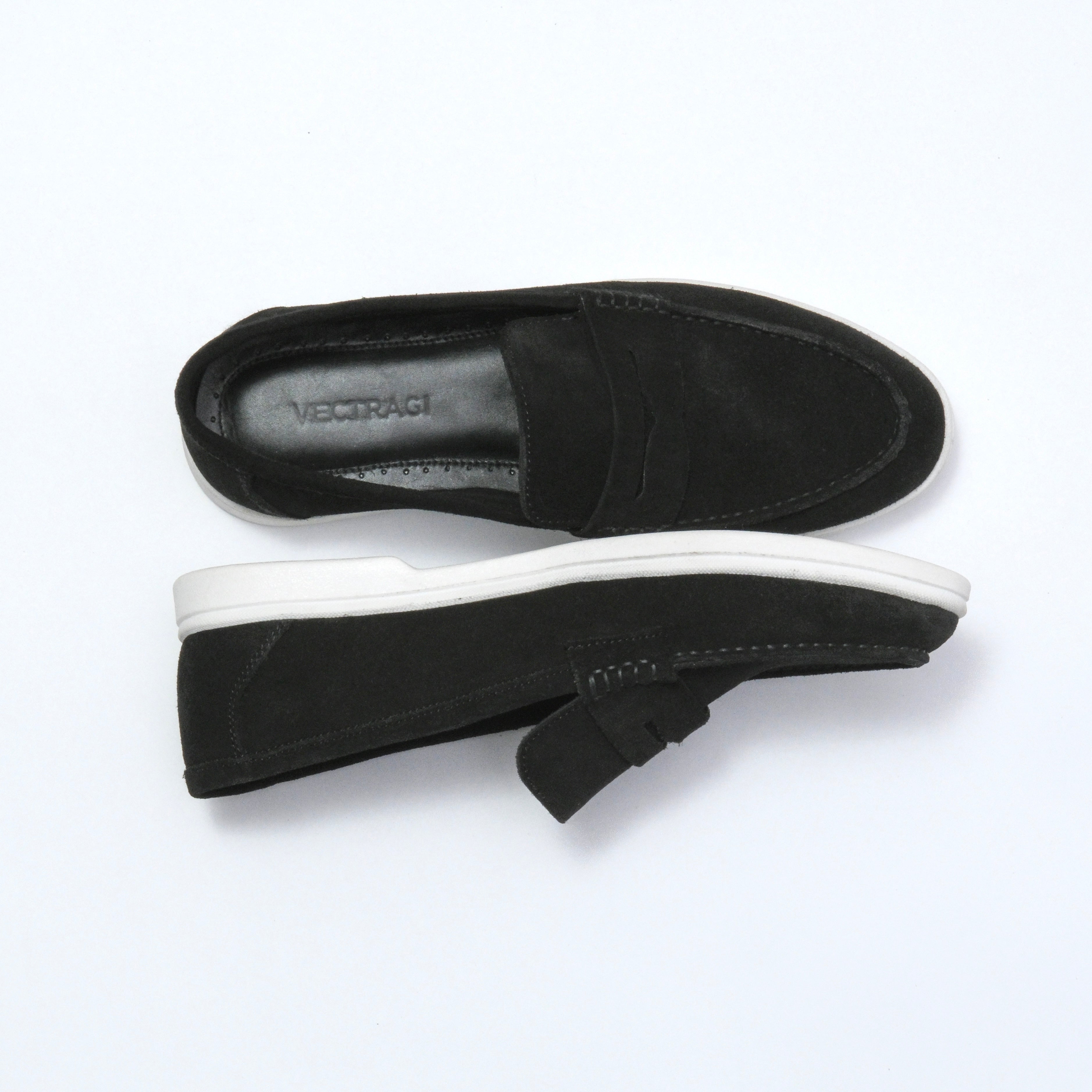 BLACK URBAN BELTED LOAFERS